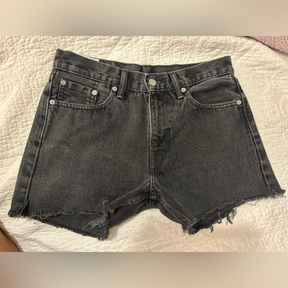 Levi's Black Jean Shorts